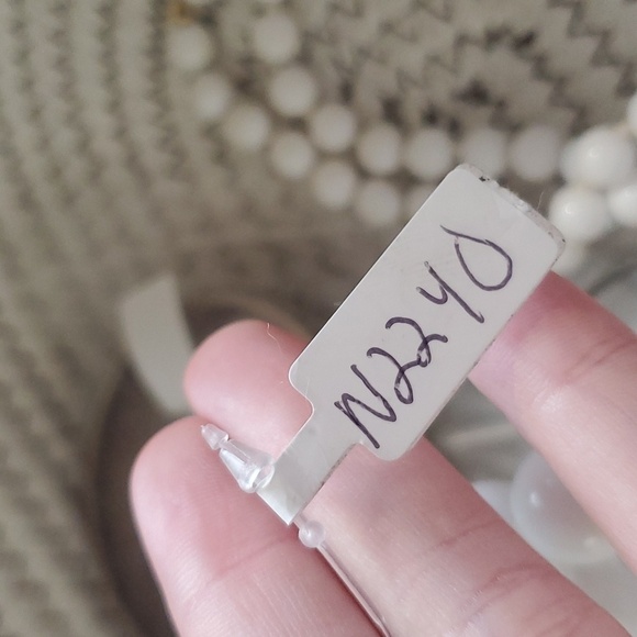 Estate pop beads 1960s retro vintage necklace white beaded cascade N2240‎ - Picture 4 of 4